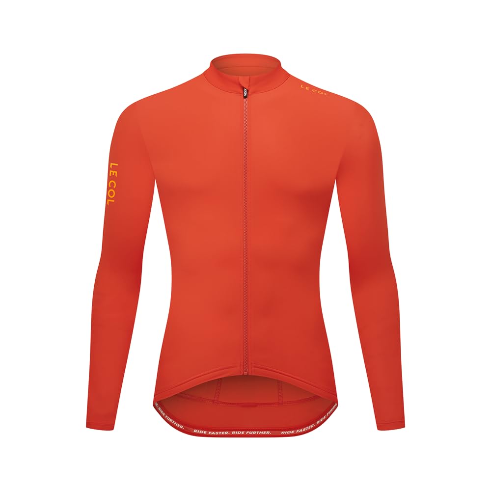 Men’s Long-Sleeve Cycling Jersey with Rear Pockets