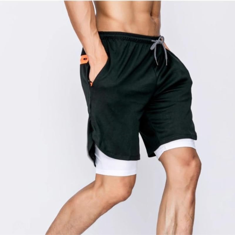 Men's 2-in-1 Quick-Dry Running Shorts