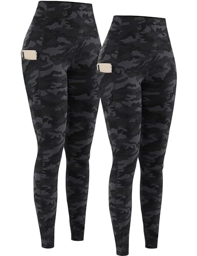 2-Pack High-Waist Yoga Leggings with Pockets