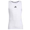 adidas Techfit Mens Sleeveless Training Tank L White