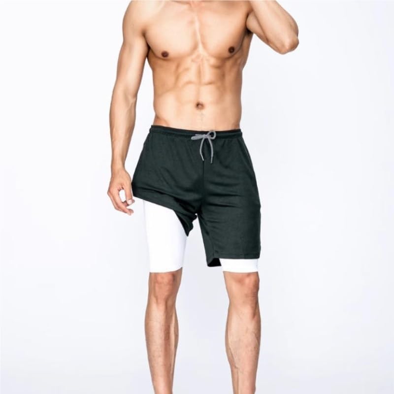 Men's 2-in-1 Quick-Dry Running Shorts