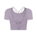 Women's Padded Short Sleeve Yoga Top