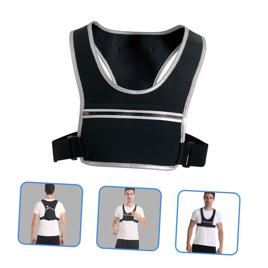 Reflective Running Vest with Adjustable Belt & Pockets