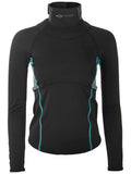 Shock Doctor Wm's Ultra Comp Neckguard Hockey Shirt LS Black/Grey S