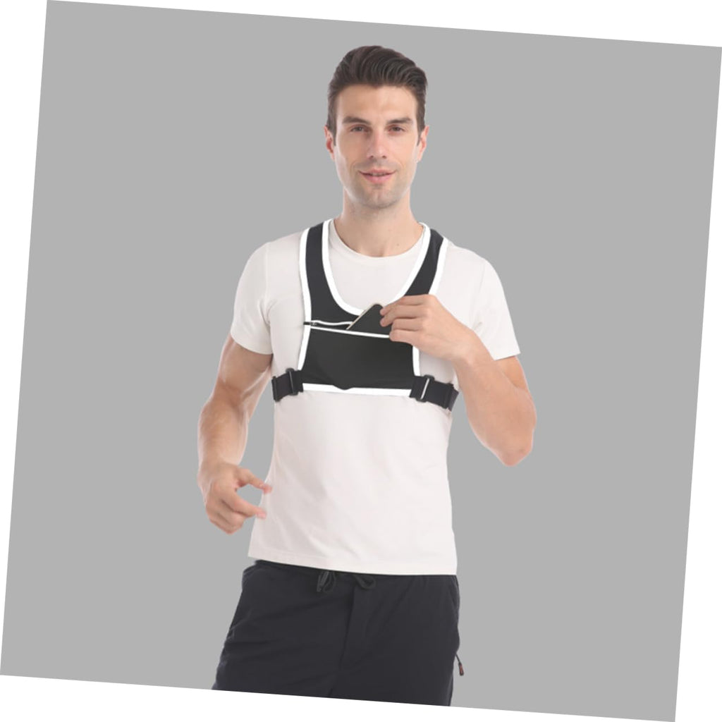 Reflective Running Vest with Adjustable Belt & Pockets