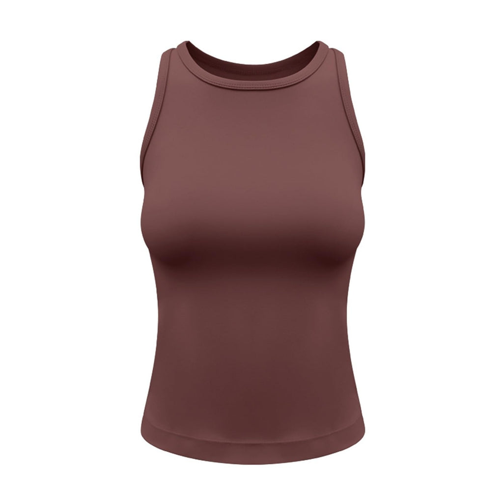 Racerback Padded Yoga Tank Top Sleeveless Fitness Workout Sports Vest