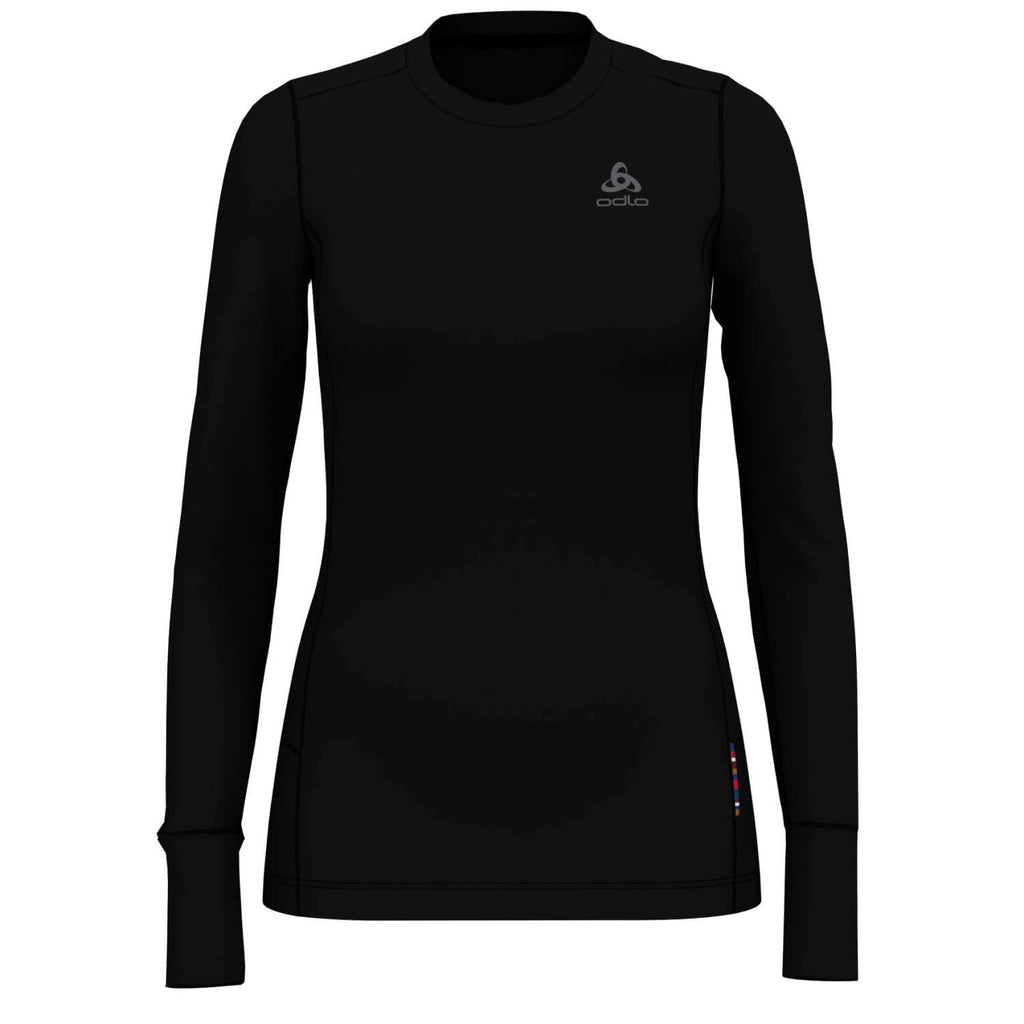 Odlo Women's Merino 200 Baselayer Crew Long Sleeve