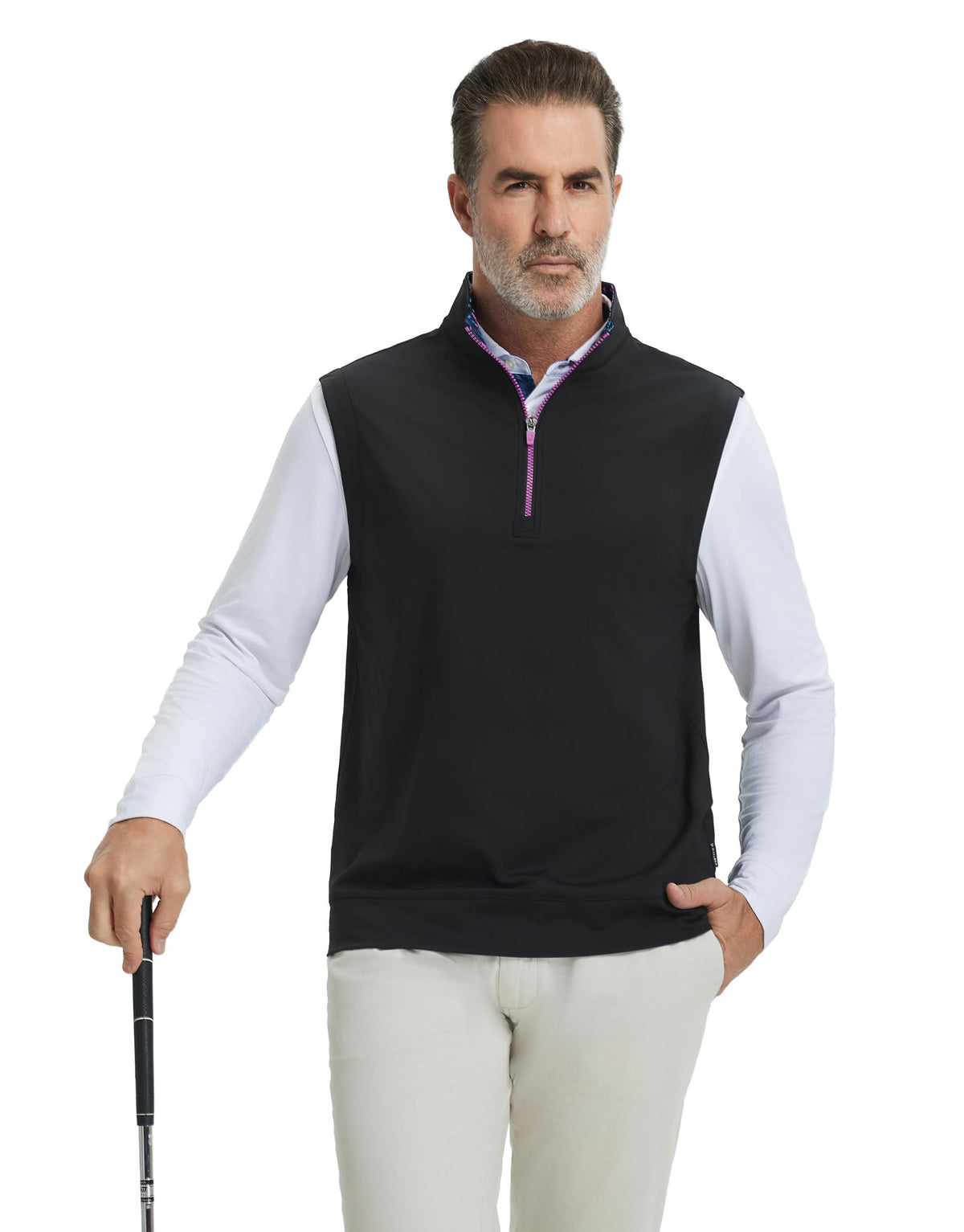 Men's Quarter-Zip Golf Vest