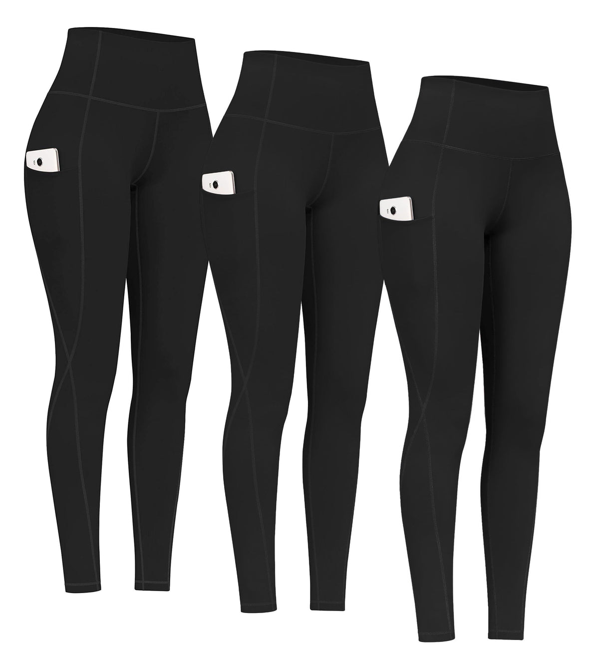 2-Pack High-Waist Yoga Leggings with Pockets