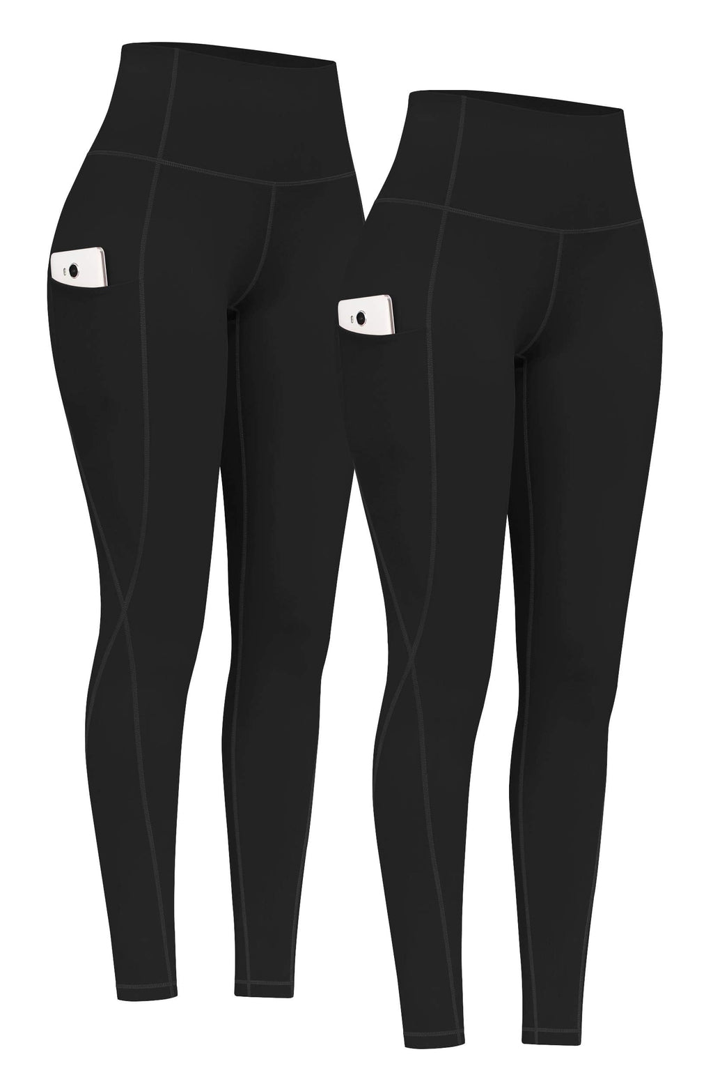 2-Pack High-Waist Yoga Leggings with Pockets