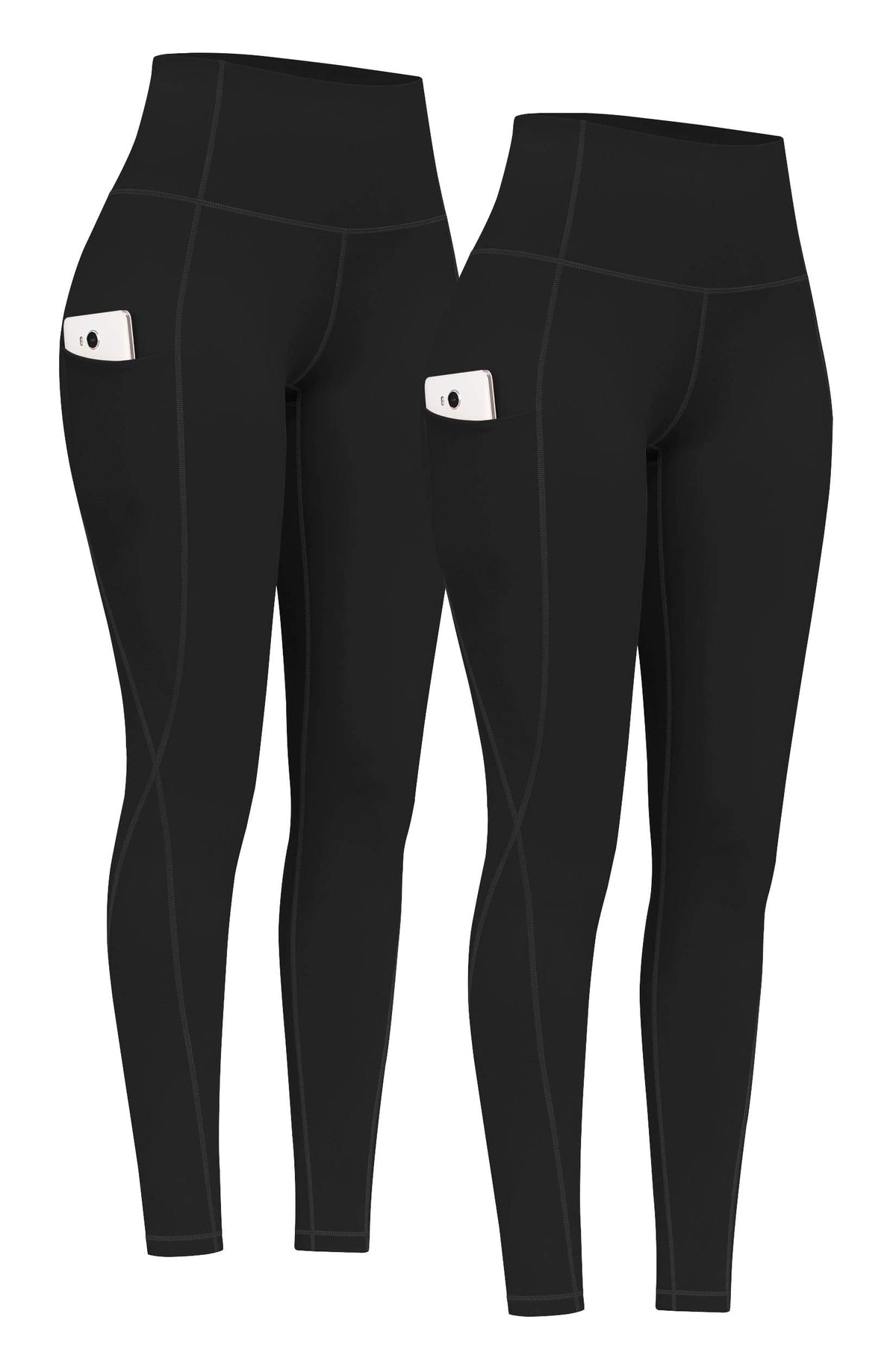 2-Pack High-Waist Yoga Leggings with Pockets