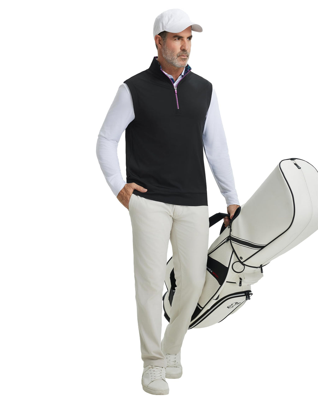 Men's Quarter-Zip Golf Vest