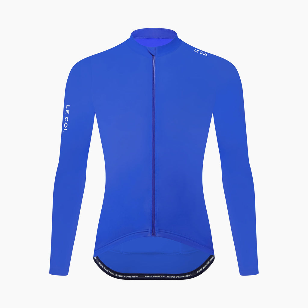 Men’s Long-Sleeve Cycling Jersey with Rear Pockets