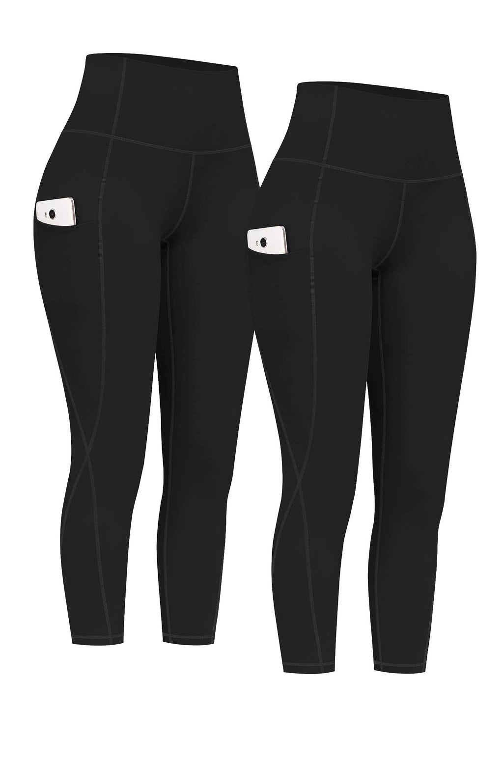 2-Pack High-Waist Yoga Leggings with Pockets