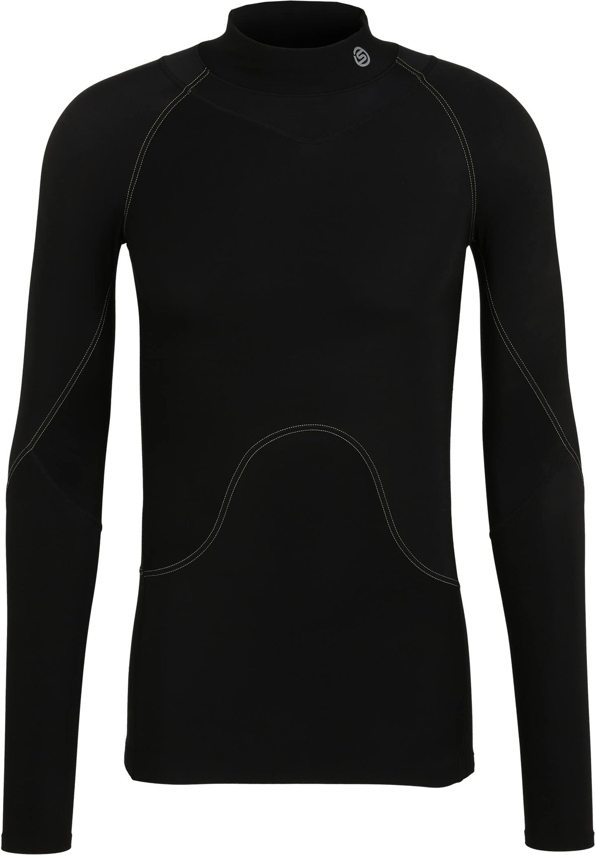 Skins Series-3 Mens Compression Top L/S Thermal L Black
