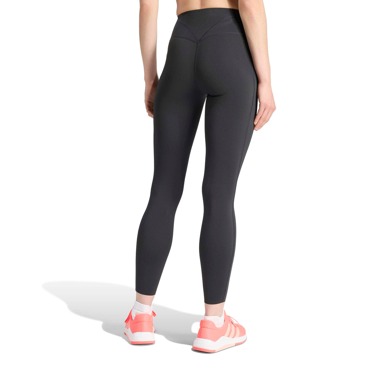 adidas Womens Optime Workout Contour Full Length Leggings Casual - Black