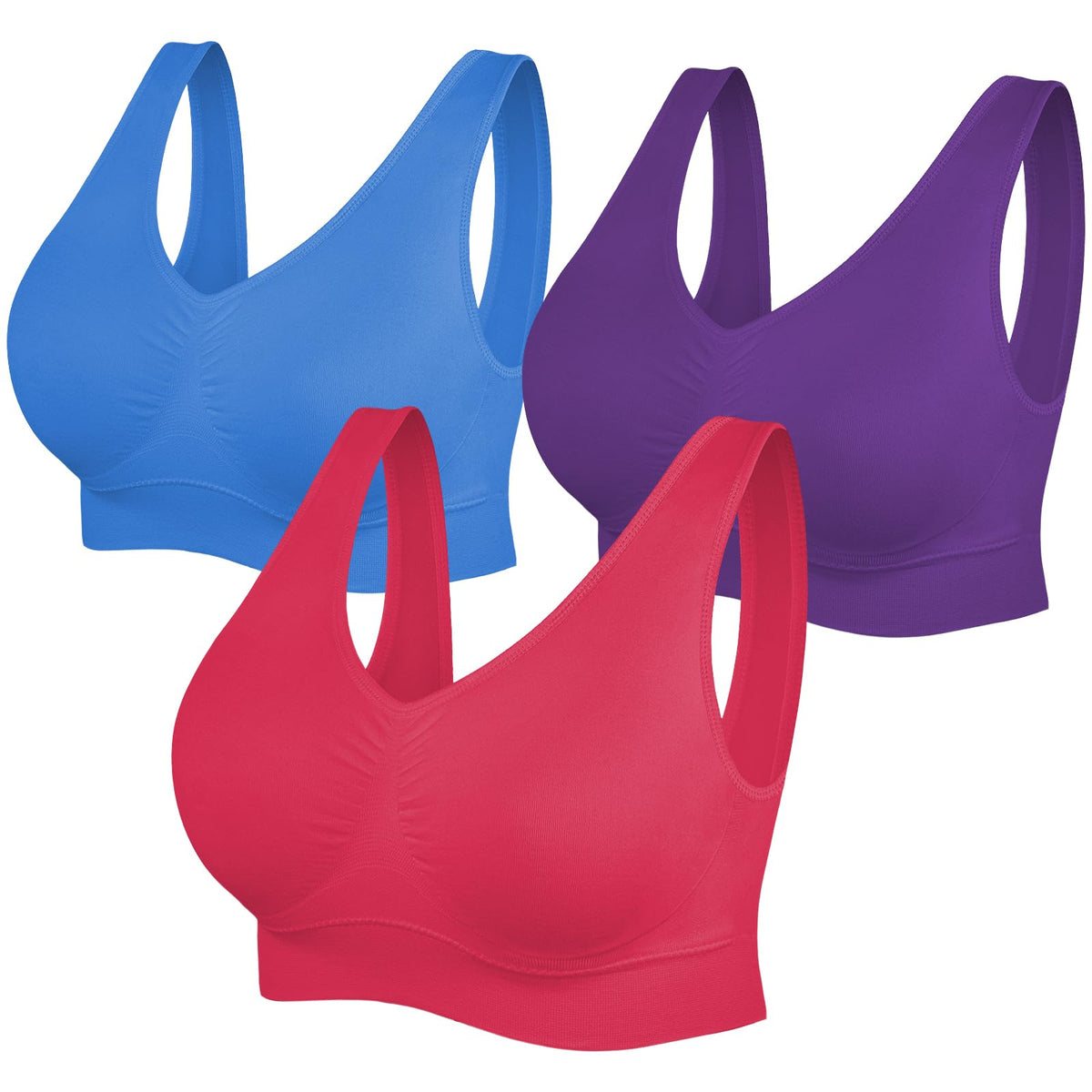 Women's Seamless Wireless Sports Bra