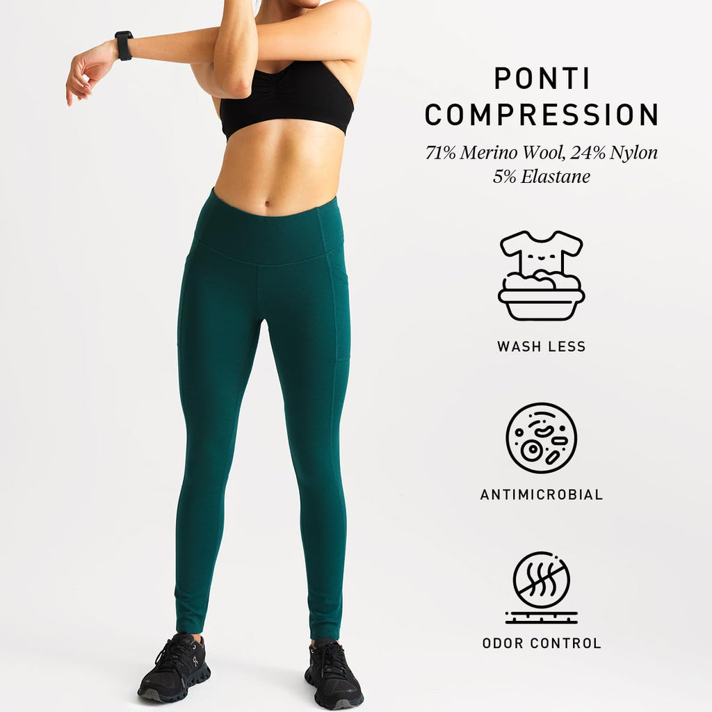 Women's Thermal Wool Leggings with Pockets