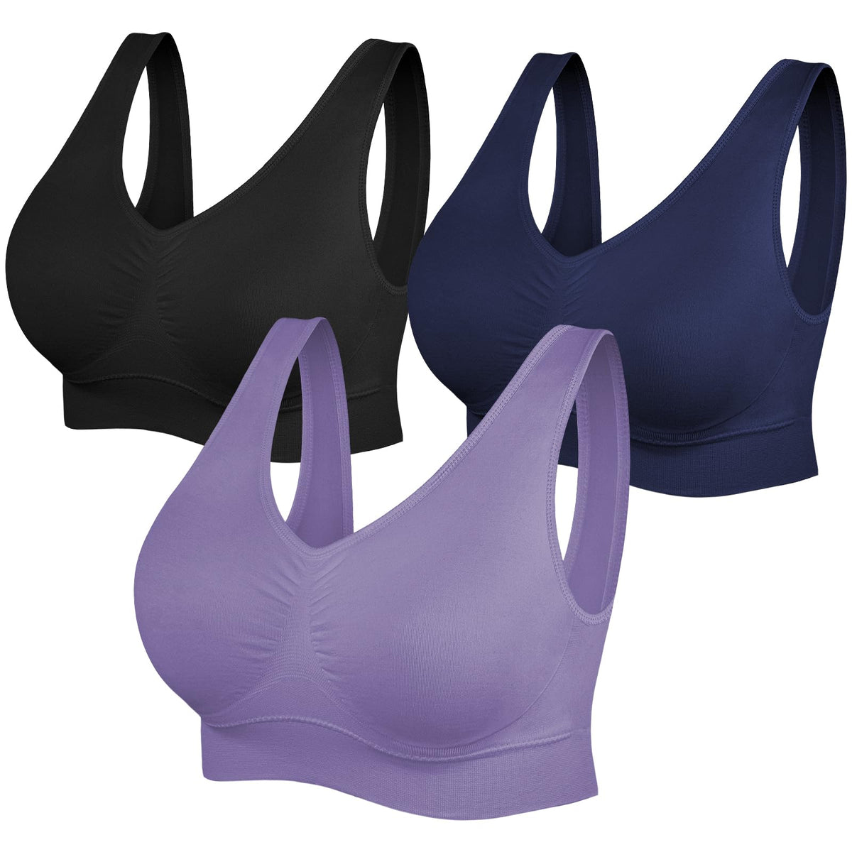 Women's Seamless Wireless Sports Bra
