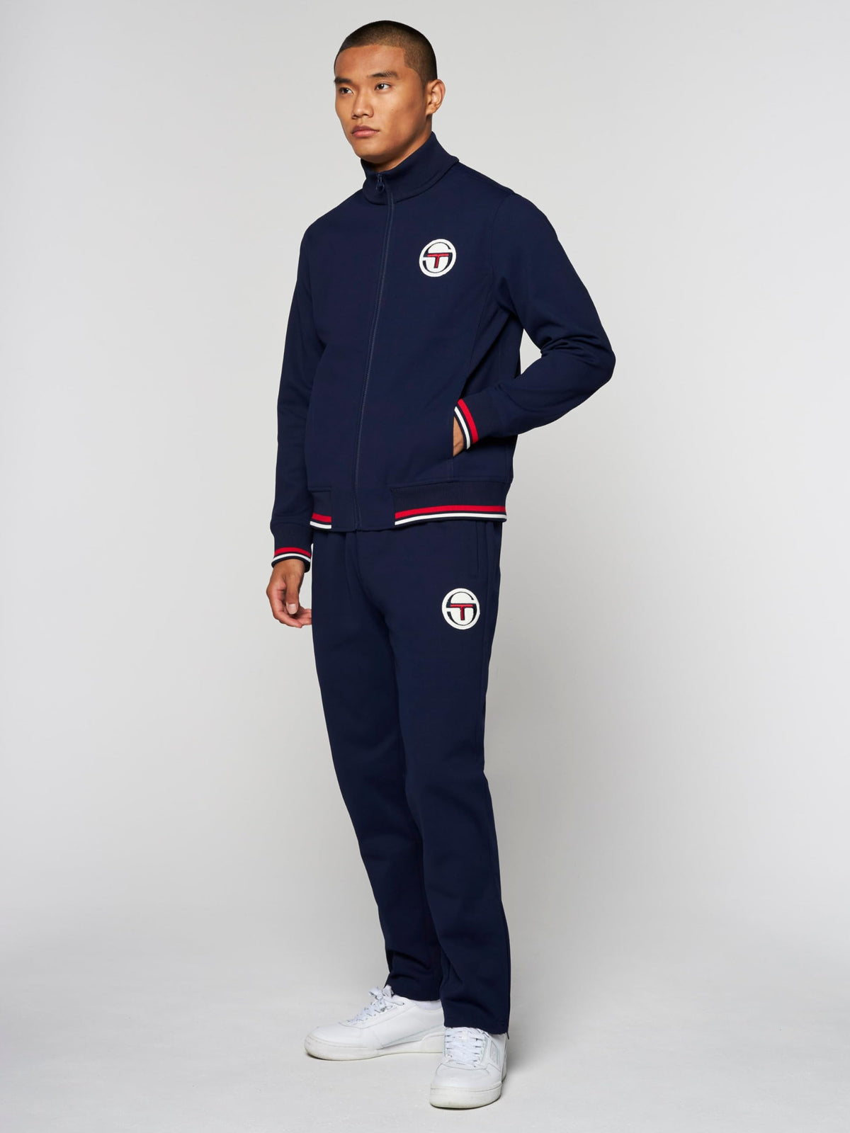 Sergio Tacchini Priorato Track Jacket Archivio- Maritime Blue