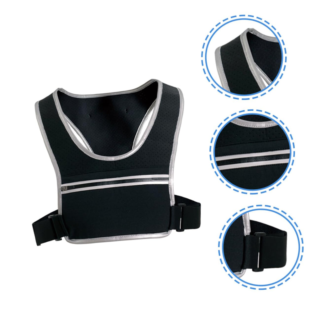Reflective Running Vest with Adjustable Belt & Pockets