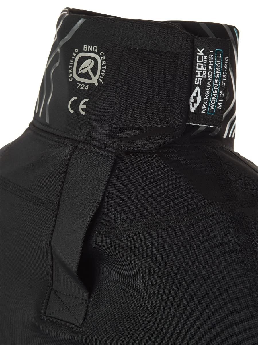 Shock Doctor Wm's Ultra Comp Neckguard Hockey Shirt LS Black/Grey S