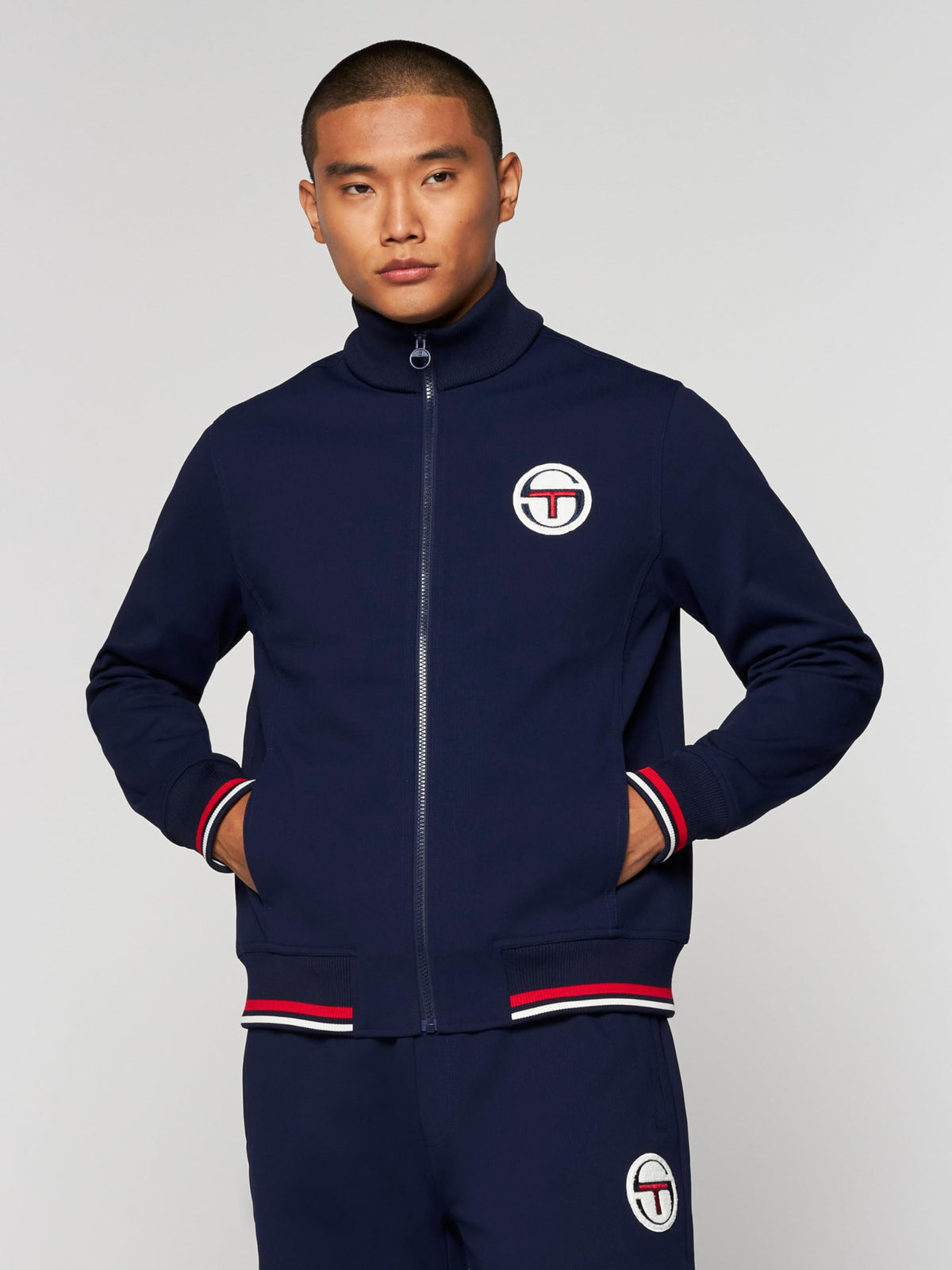 Sergio Tacchini Priorato Track Jacket Archivio- Maritime Blue