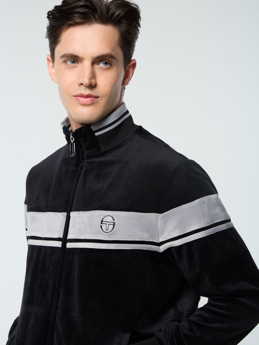 Sergio Tacchini Damarindo Velour Track Jacket- Beauty