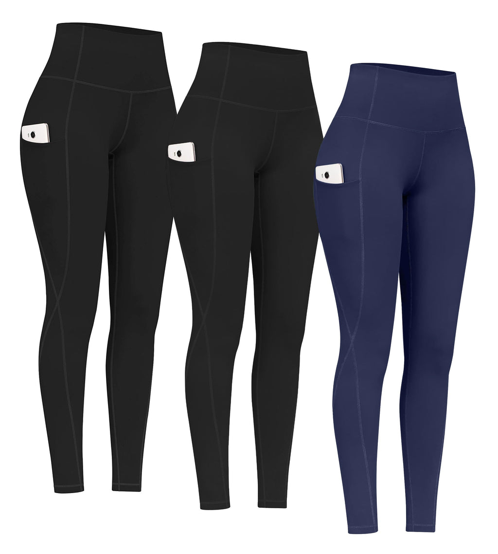 2-Pack High-Waist Yoga Leggings with Pockets