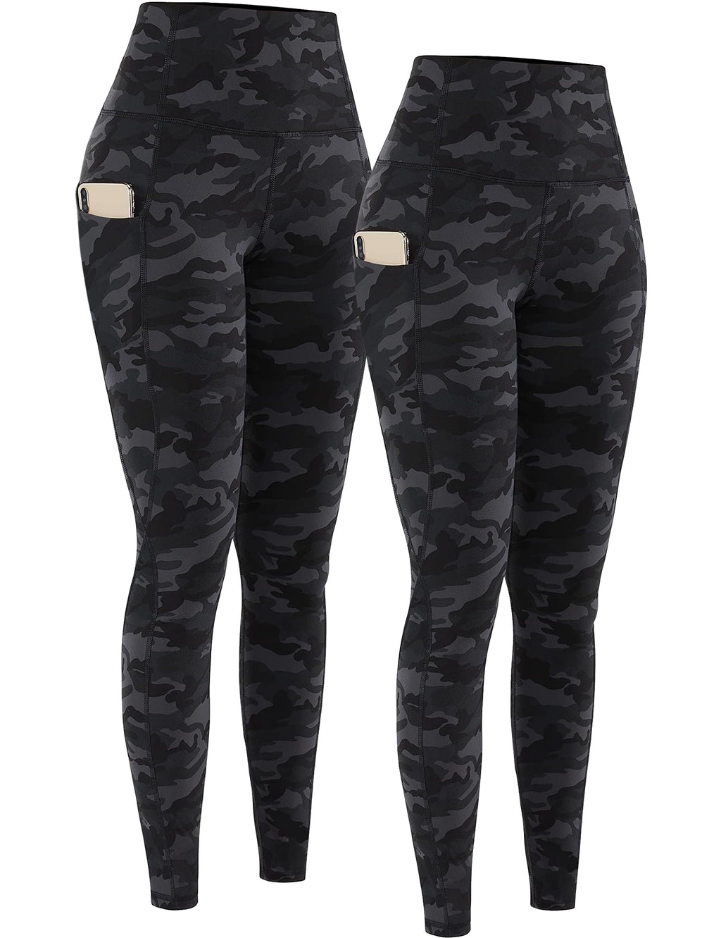 2-Pack High-Waist Yoga Leggings with Pockets