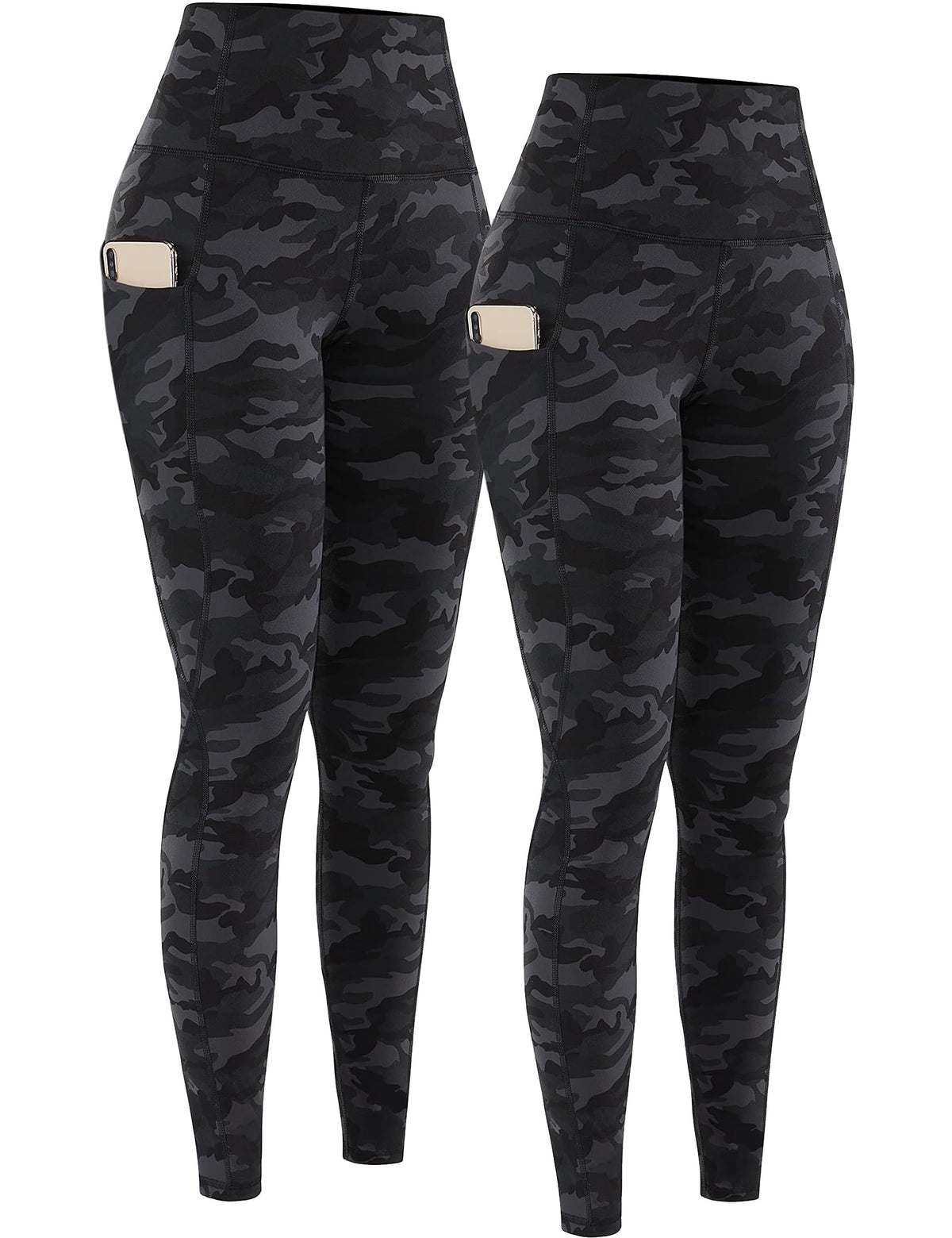 2-Pack High-Waist Yoga Leggings with Pockets