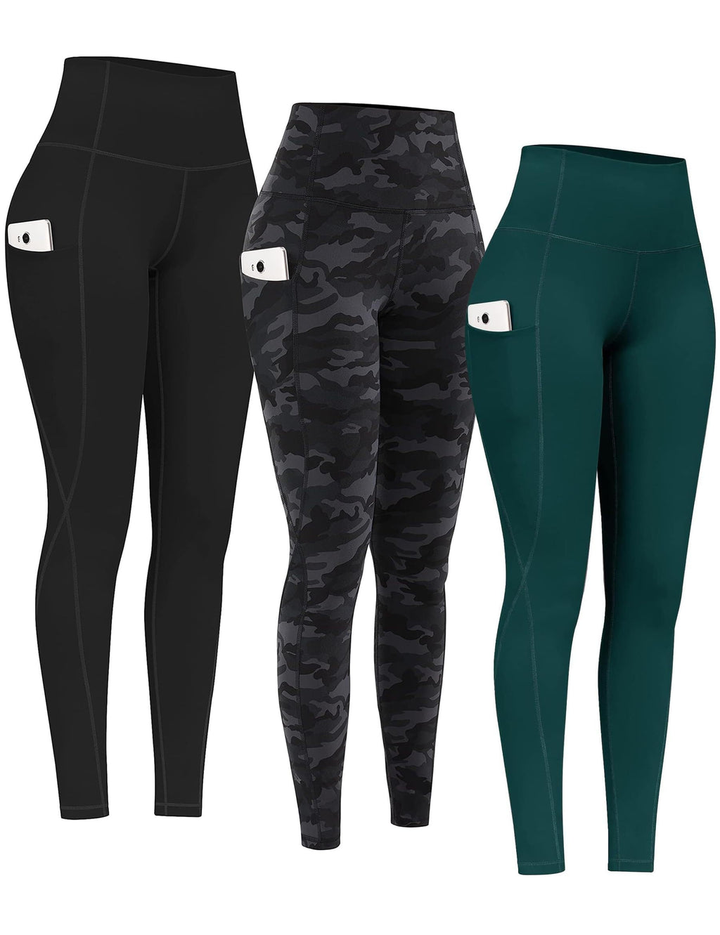 2-Pack High-Waist Yoga Leggings with Pockets