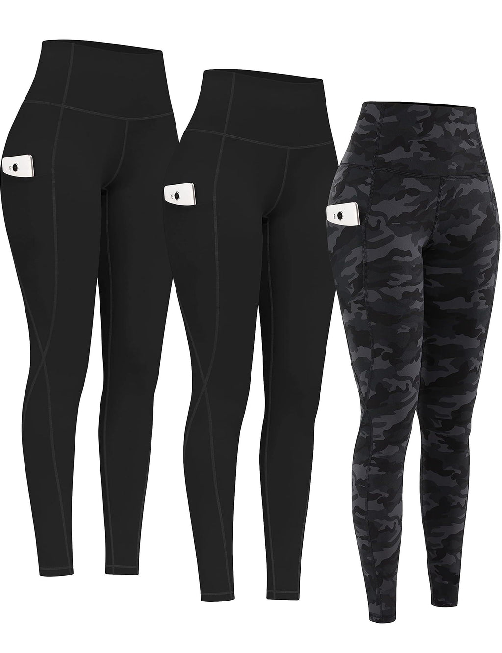 2-Pack High-Waist Yoga Leggings with Pockets