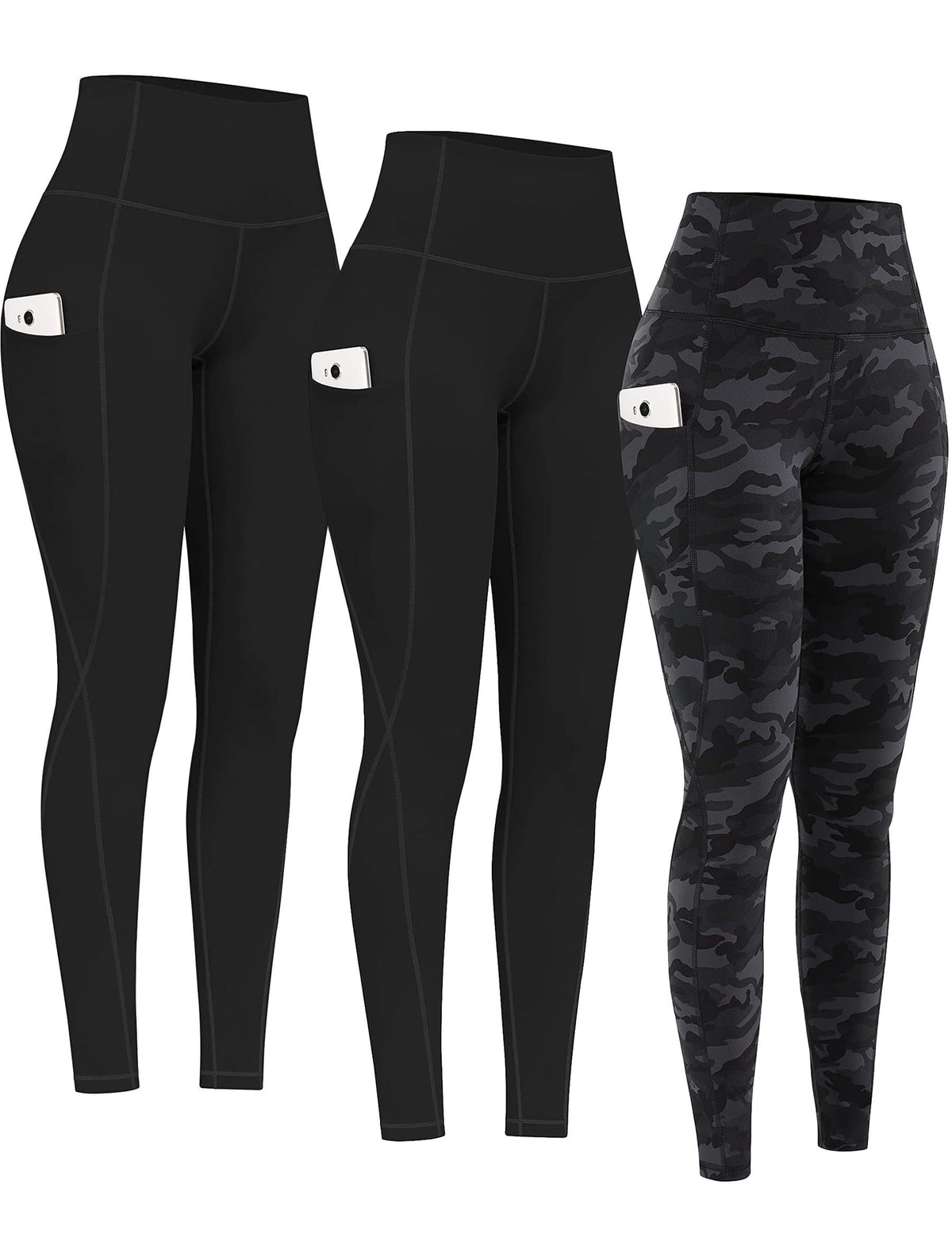 2-Pack High-Waist Yoga Leggings with Pockets