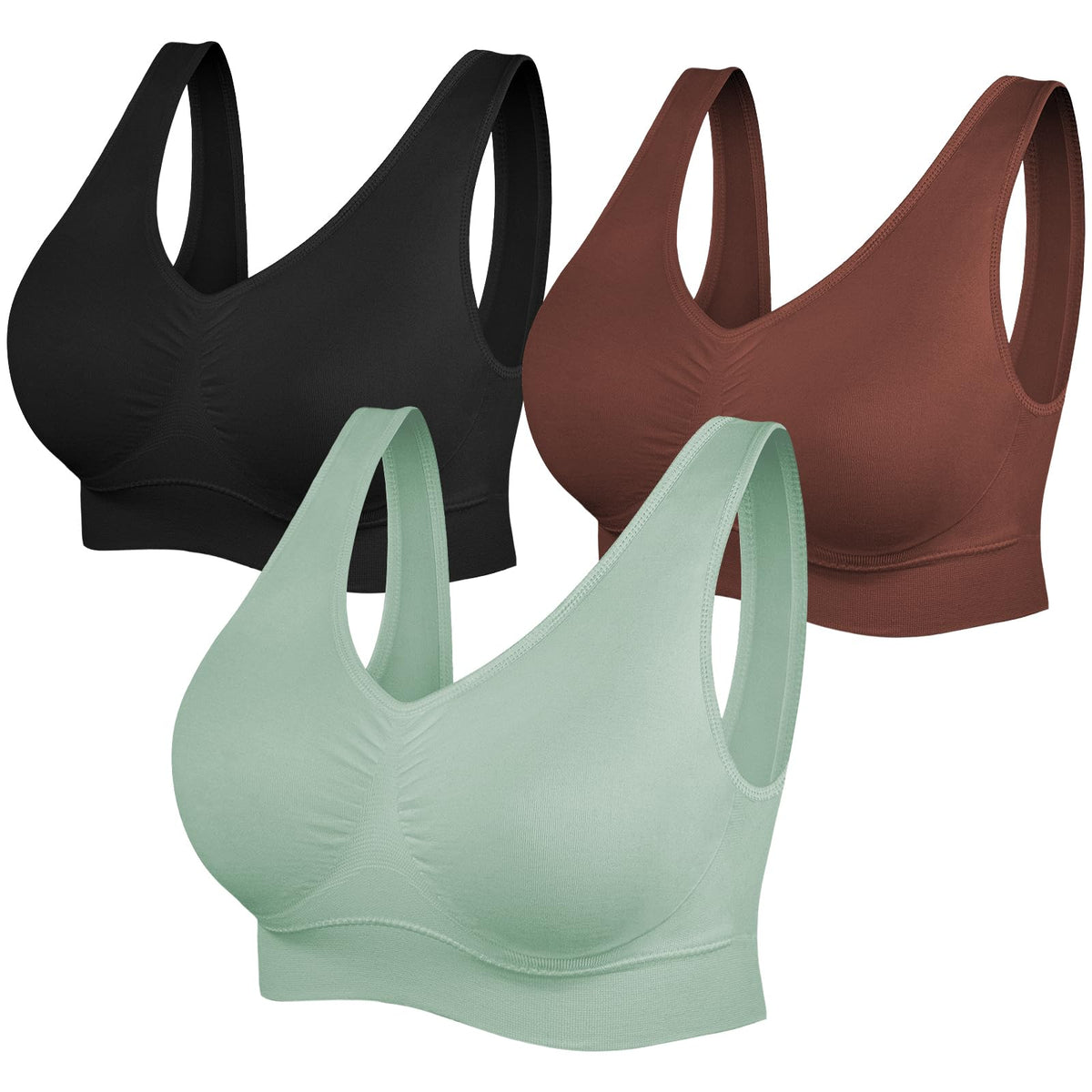 Women's Seamless Wireless Sports Bra