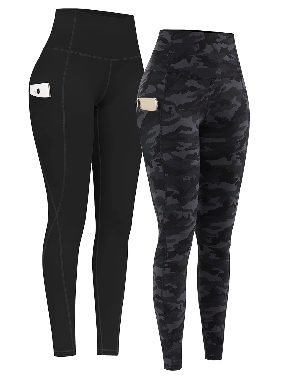 2-Pack High-Waist Yoga Leggings with Pockets