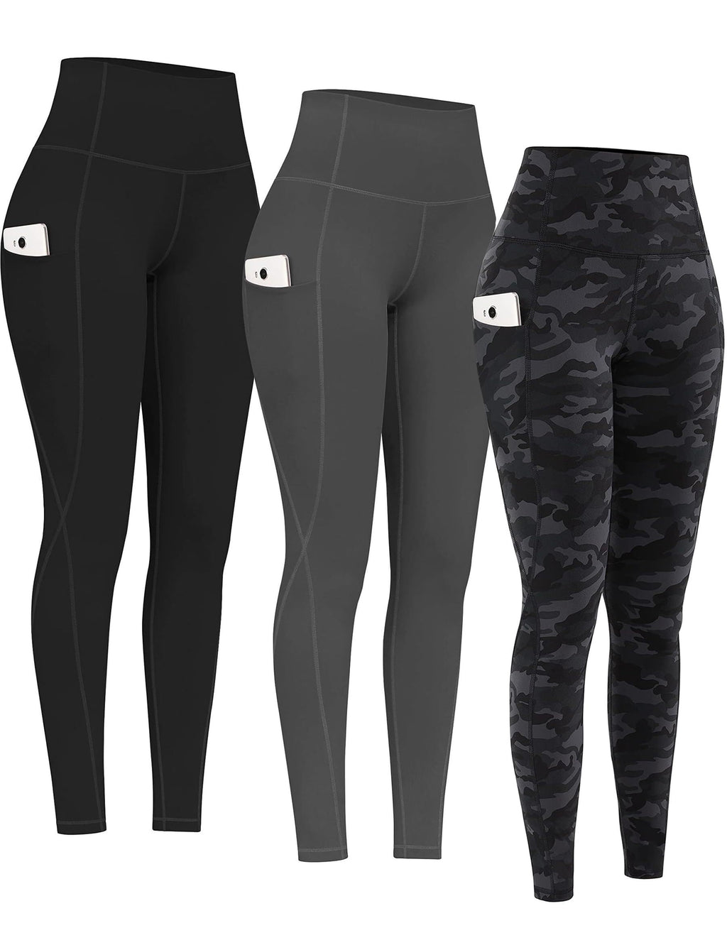 2-Pack High-Waist Yoga Leggings with Pockets