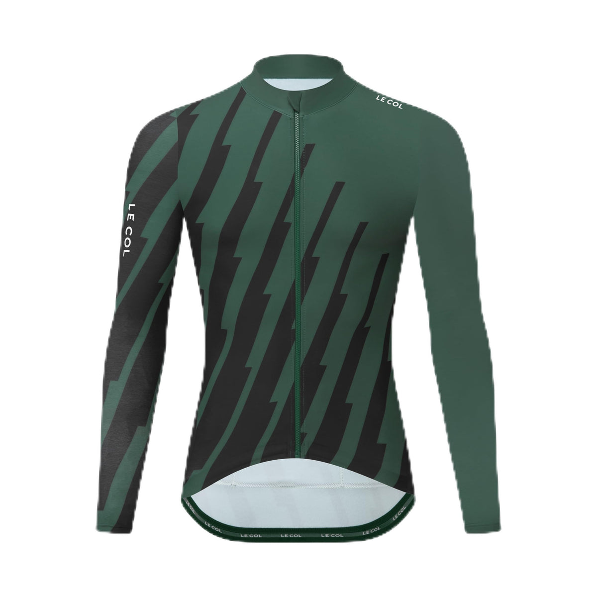 Men’s Long-Sleeve Cycling Jersey with Rear Pockets