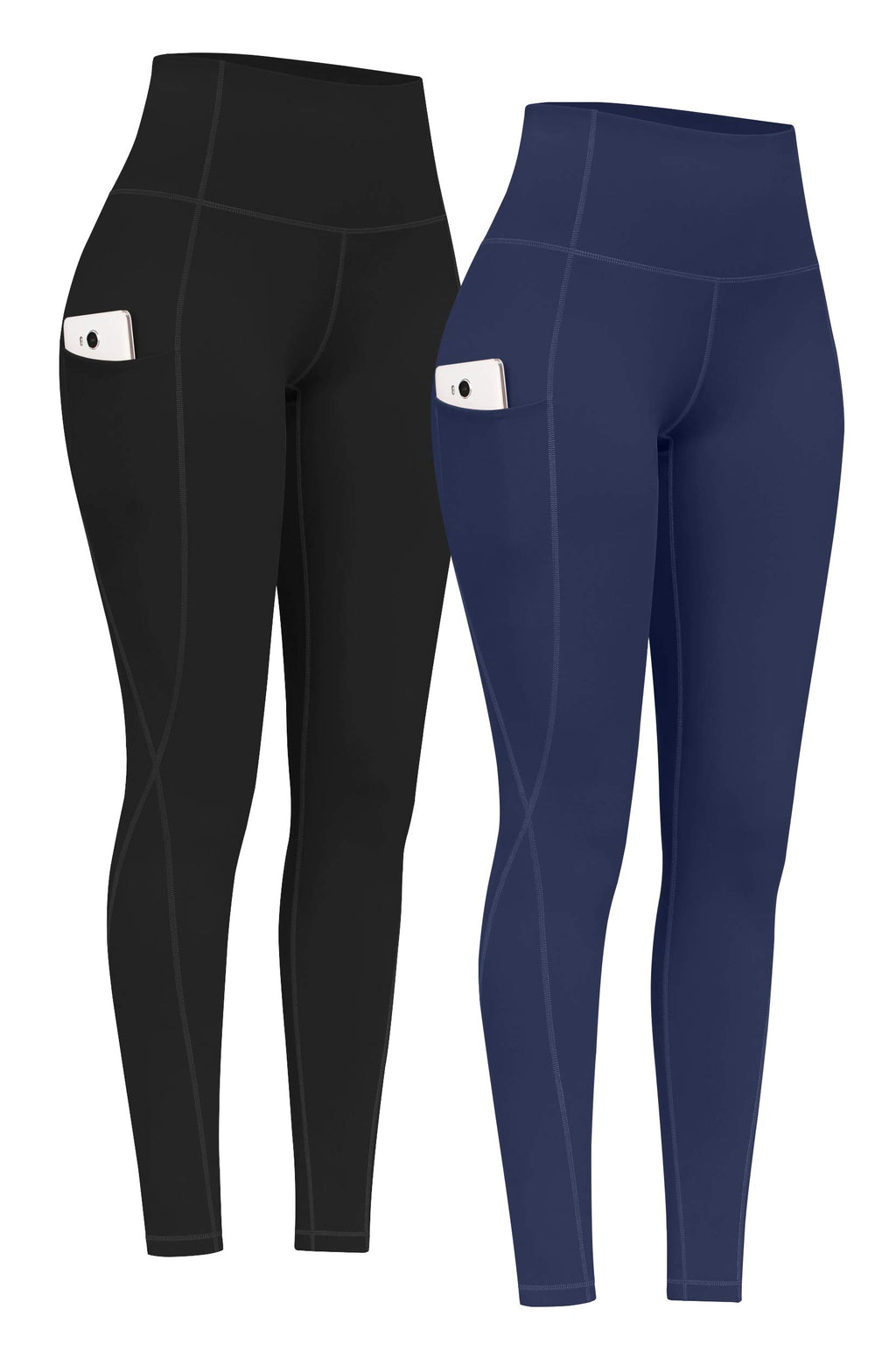 2-Pack High-Waist Yoga Leggings with Pockets