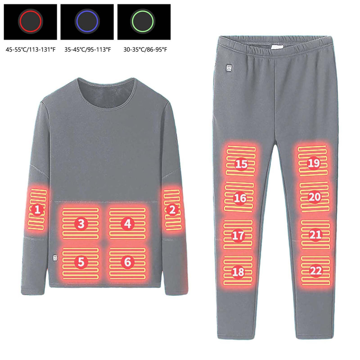 Men’s Fleece-Lined Thermal Base Layer Set