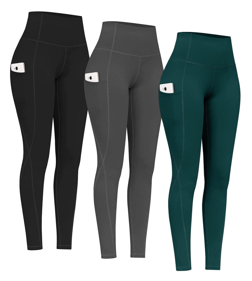 2-Pack High-Waist Yoga Leggings with Pockets
