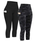 2-Pack High-Waist Yoga Leggings with Pockets