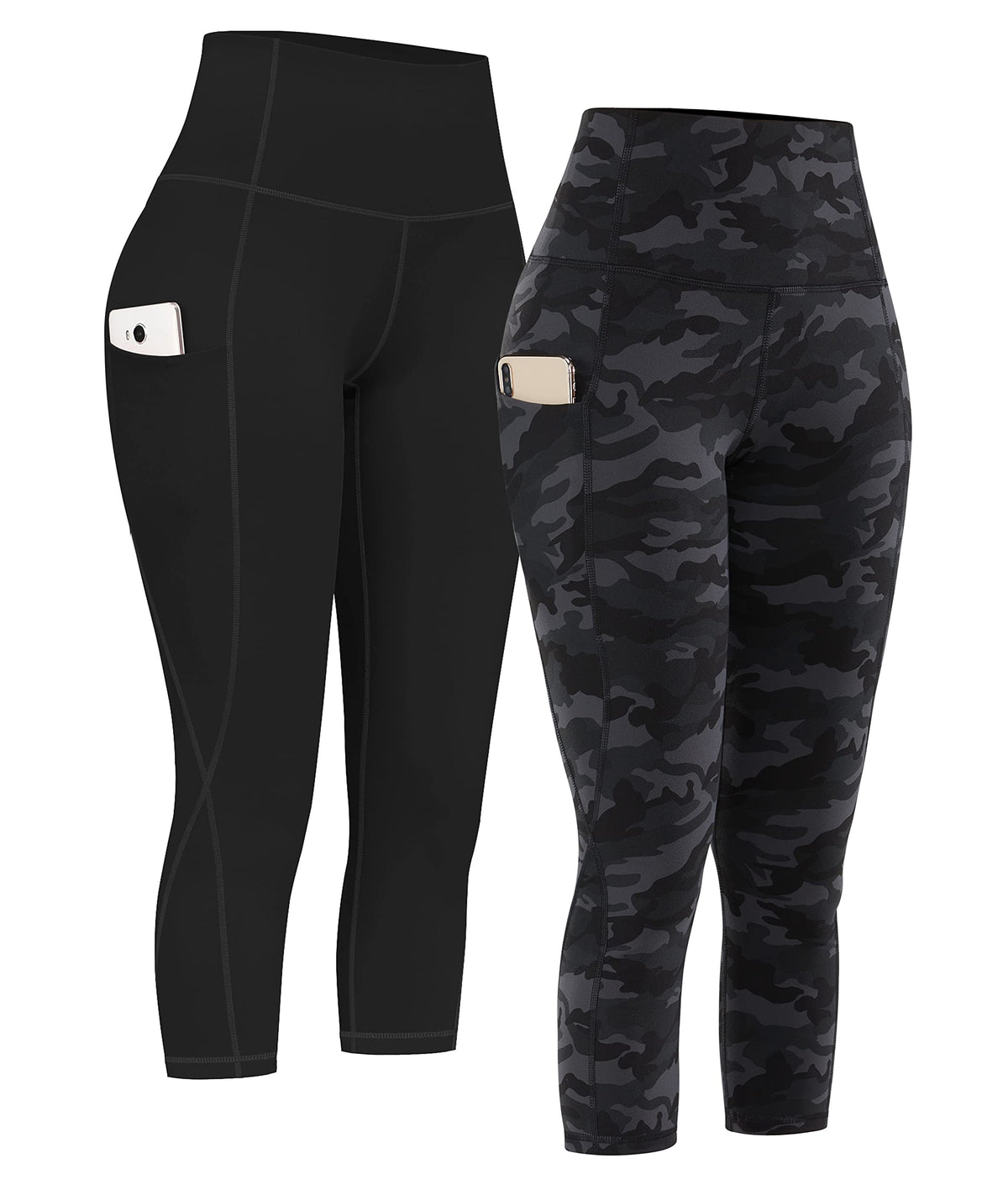 2-Pack High-Waist Yoga Leggings with Pockets