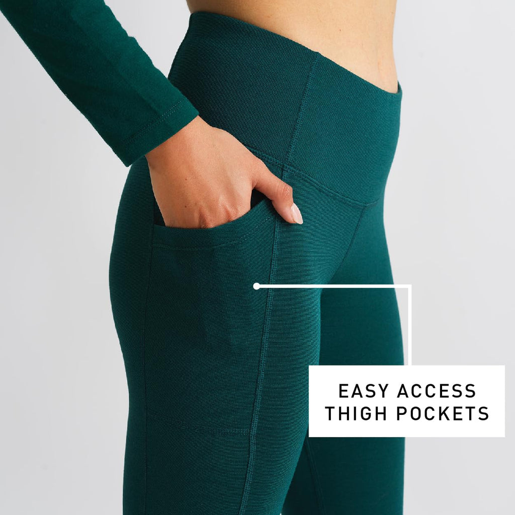 Women's Thermal Wool Leggings with Pockets