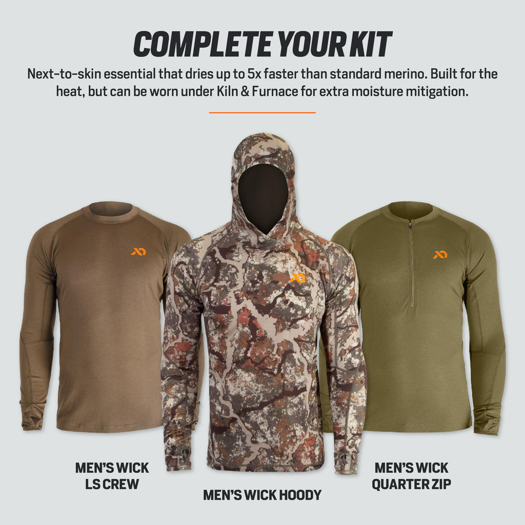Men's Merino Wool Camo Hunting Shirt