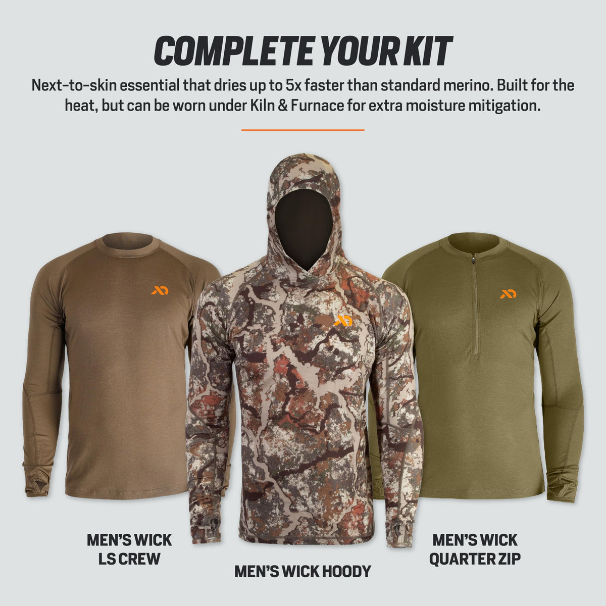 Men's Merino Wool Camo Hunting Shirt
