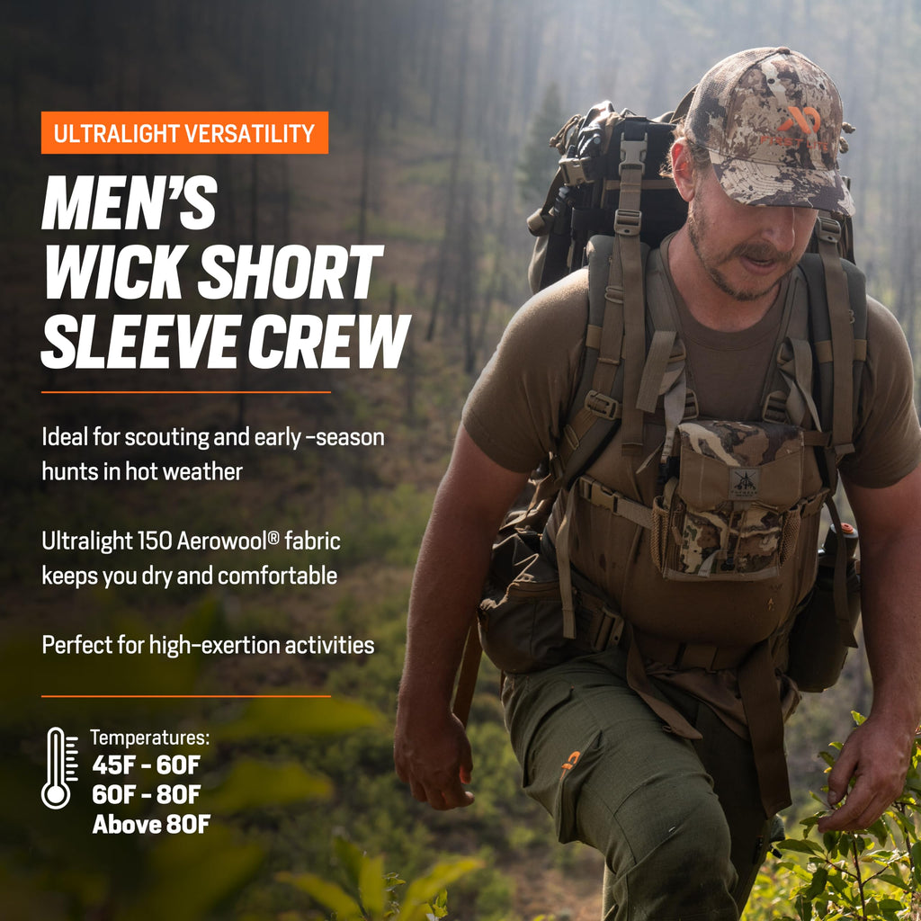 Men's Merino Wool Camo Hunting Shirt