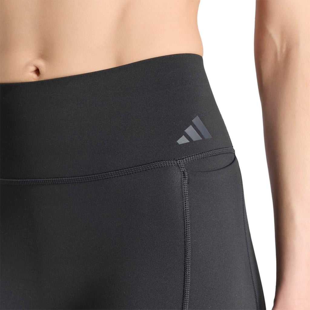 adidas Womens Optime Workout Contour Full Length Leggings Casual - Black