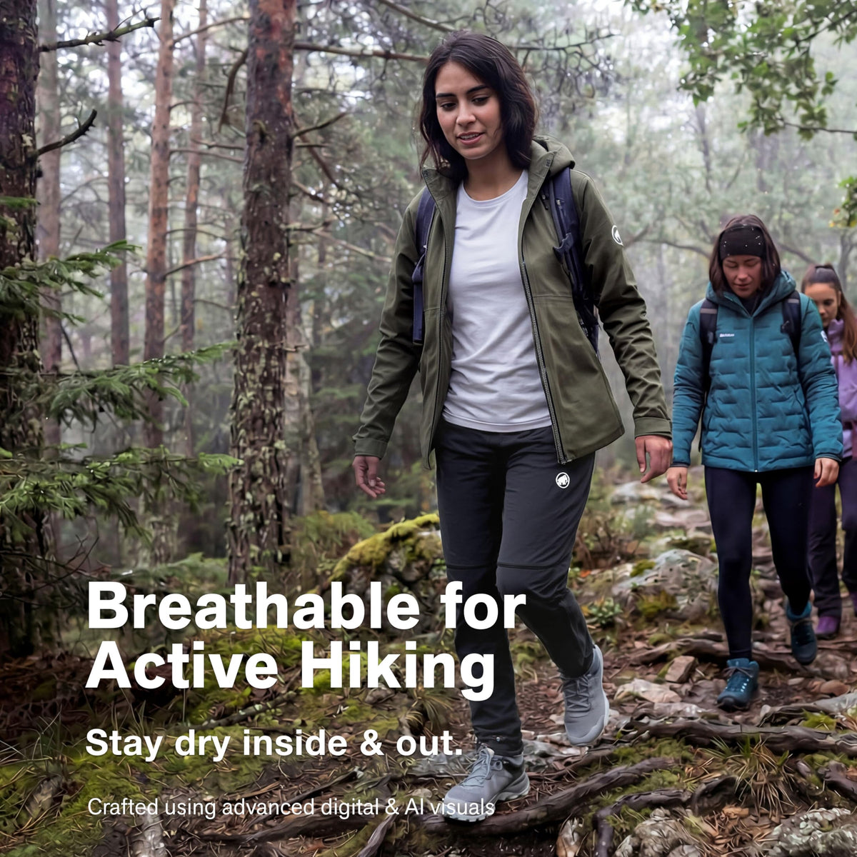 Women’s Waterproof Hooded Hiking Jacket