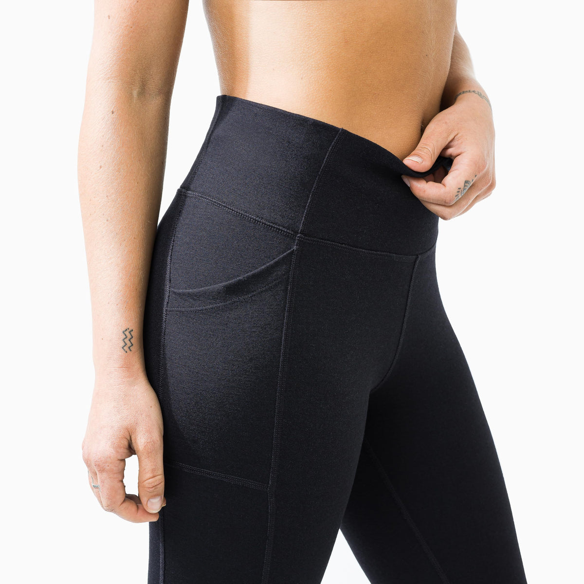 Women's Thermal Wool Leggings with Pockets